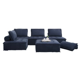 Home Elegance Ulrich Blue 5pc Modular Sectional