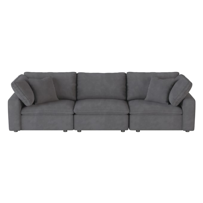 Home Elegance Guthrie Gray Sofa HE-9546GY-3