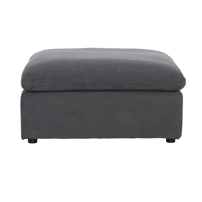 Home Elegance Guthrie Gray Ottoman HE-9546GY-4