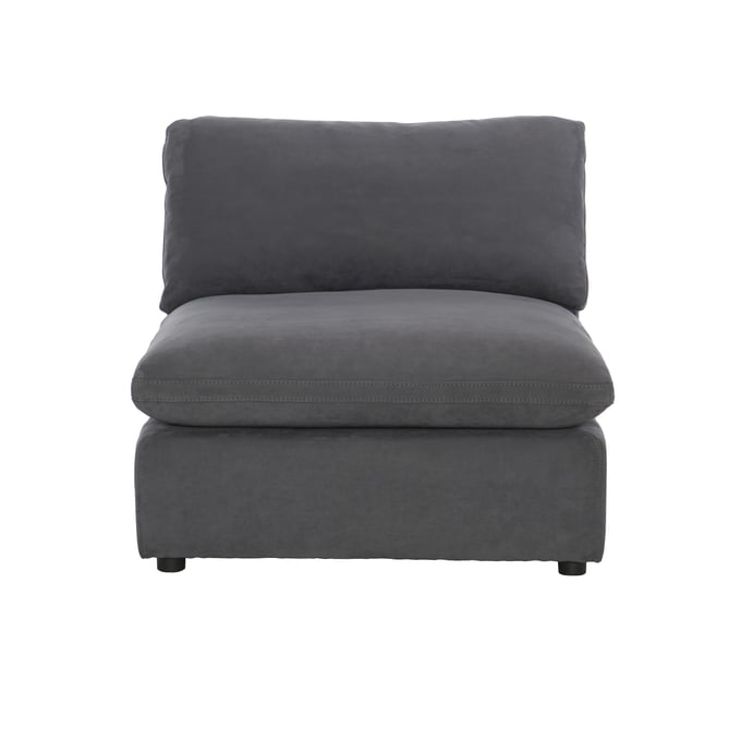 Home Elegance Guthrie Gray Armless Chair HE-9546GY-AC