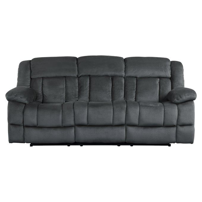 Home Elegance Laurelton Gray Double Reclining Sofa HE-9636CC-3