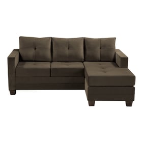 Home Elegance Phelps Brown Reversible Sofa Chaise