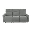 Power Double Lay Flat Reclining Sofa with Power Headrests and USB Ports