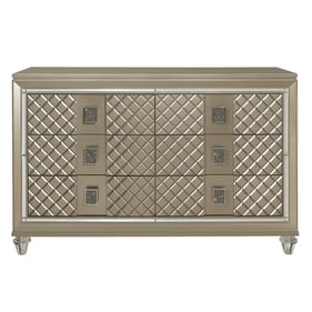 Home Elegance Loudon Gold Silver Champagne Dresser