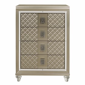 Home Elegance Loudon Gold Silver Champagne Chest