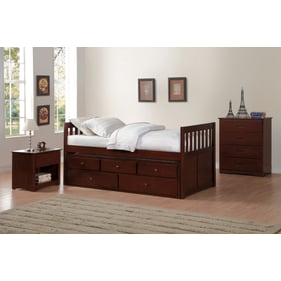 Home Elegance Rowe 2pc Kids Bedroom Set with Twin Trundle Bed