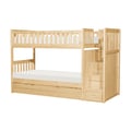 (5) Twin/Twin Step Bunk Bed with Twin Trundle