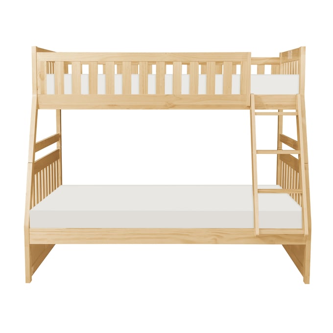 Home Elegance Bartly Natural Twin Over Full Bunk Bed HE-B2043TF-1