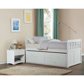 Home Elegance Galen 2pc Kids Bedroom Set With Twin Over Twin Trundle Bed