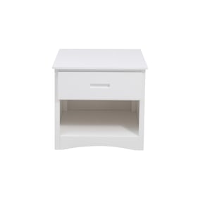 Home Elegance Galen White Night Stand