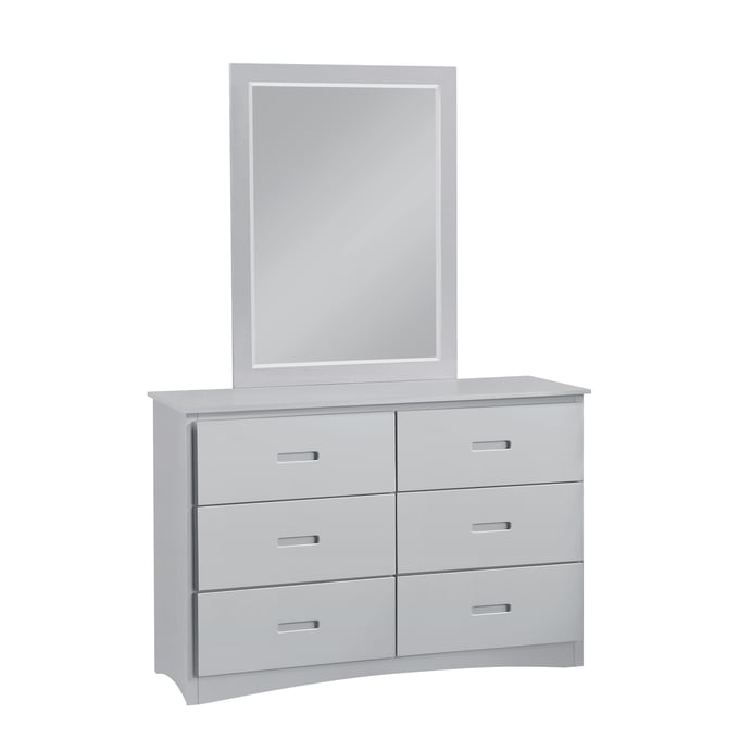 Home Elegance Orion Gray Dresser and Mirror HE-B2063-DRMR