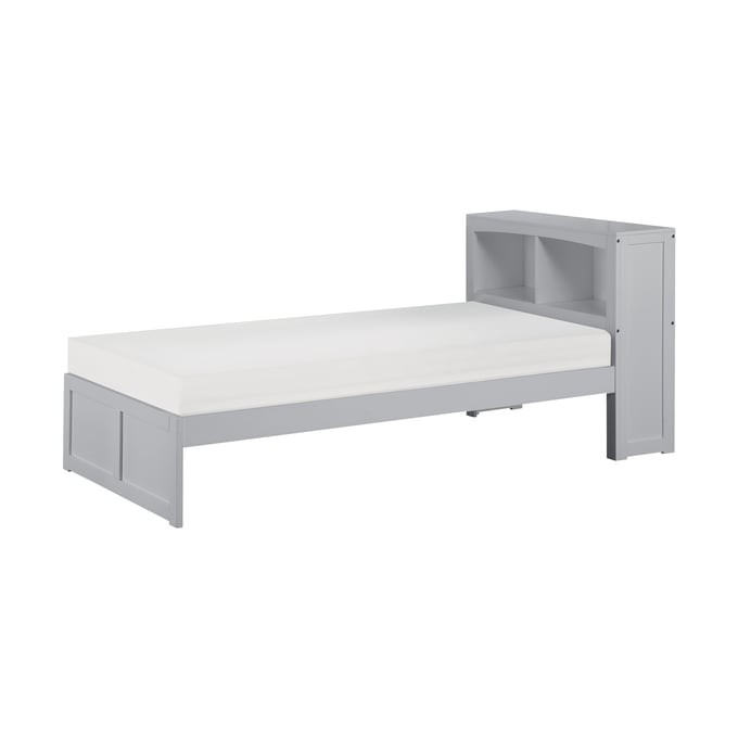 Home Elegance Orion Gray Twin Bookcase Bed HE-B2063BC-1