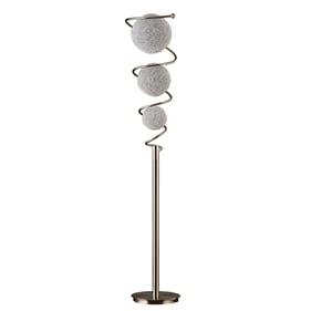 Home Elegance Diya Gold Silver Champagne Floor Lamp