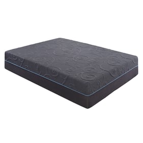 Home Elegance Mira Dark Gray 14 Inch King Gel Infused Memory Foam Hybrid Ma...