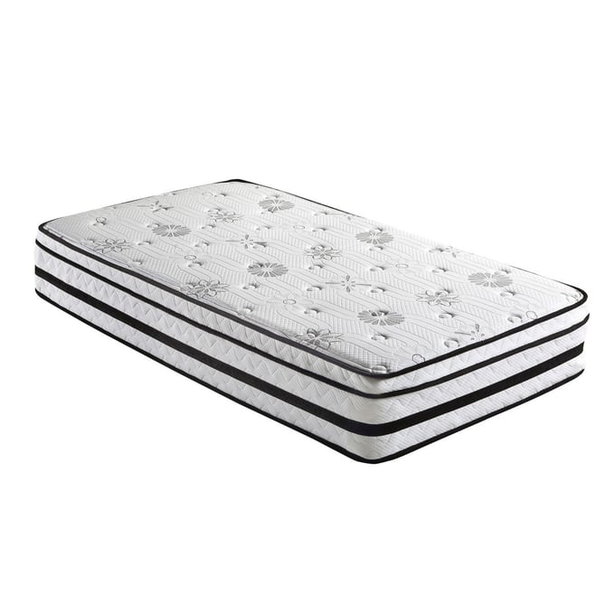 Home Elegance Vela White 12 Inch Twin Hybrid Mattress HE-MT-PH12T