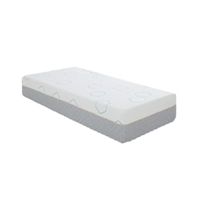 Home Elegance Lyra Gray 10 Inch Twin XL Copper Infused Memory Foam Mattress