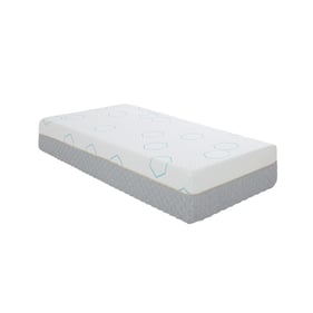 Home Elegance Lyra Gray 10 Inch Twin Copper Infused Memory Foam Mattress