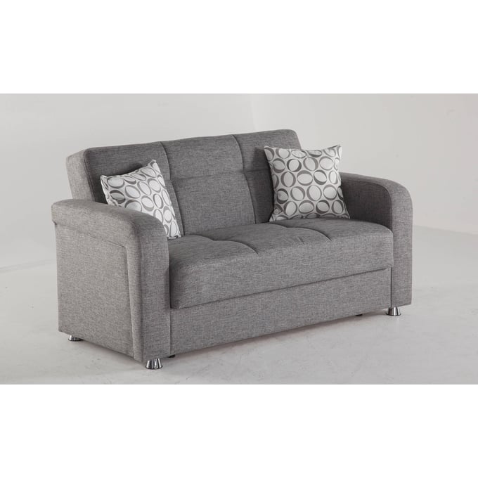 BELLONA USA Vision Diego Gray Fabric Loveseat HGM-10-VIS-6227D-02-0