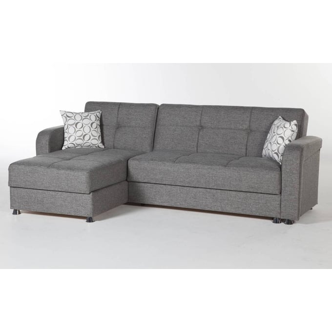 BELLONA USA Vision Diego Gray Fabric Sectional HGM-10-VIS-6227D-05-L-C