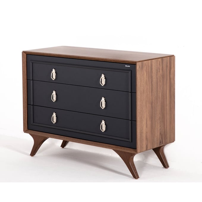 BELLONA USA Alegro Light Walnut Anthracite Dresser HGM-20-ALE-DRESSER