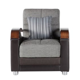 BELLONA USA Luna Fulya Gray Sleeper Armchair