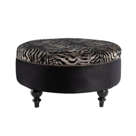 BELLONA USA Gaze Duca Black Ottoman