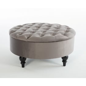 BELLONA USA Suave Vika Grey Storage Ottoman