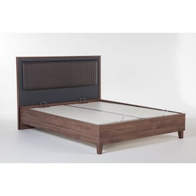 BELLONA USA Alegro Light Walnut Queen Storage Bed