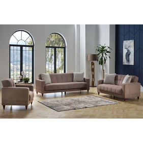 BELLONA USA Camilla Mira Mink 3pc Living Room Set