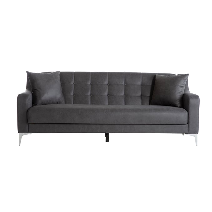 BELLONA USA Livia Melson Dark Grey 3 Seat Sleeper Sofa HGM-15-LIV-201641-03-0