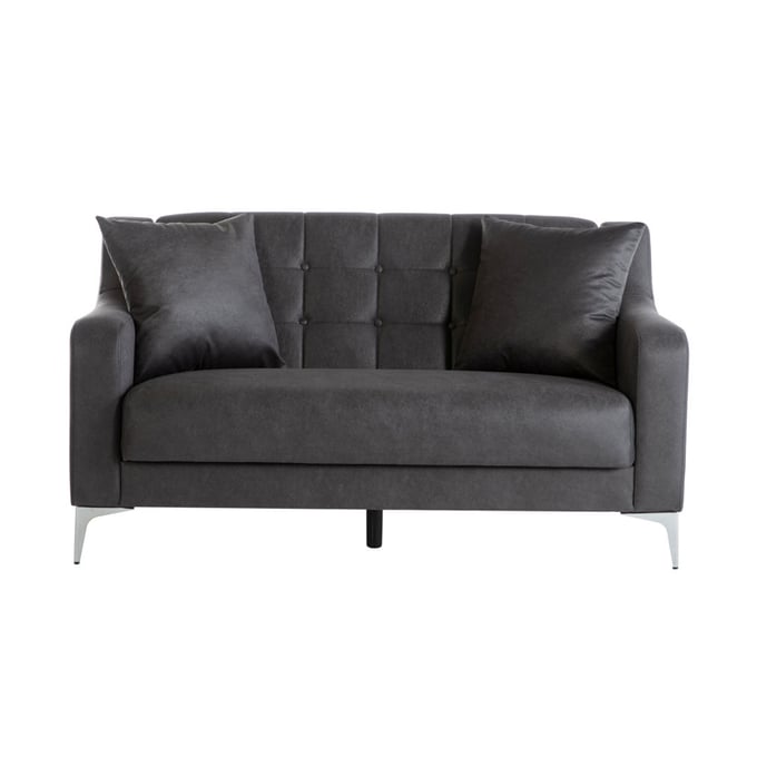 BELLONA USA Livia Melson Dark Grey Loveseat HGM-15-LIV-201641-02-0