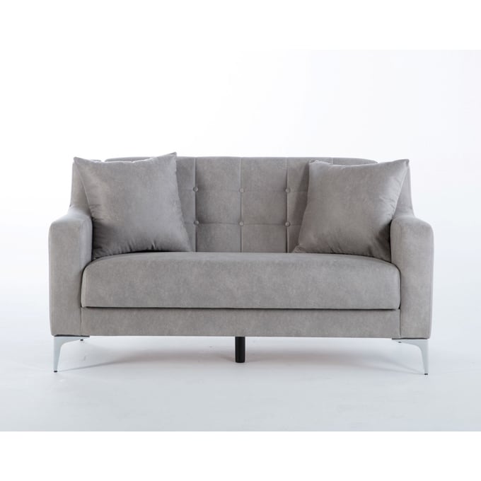 BELLONA USA Livia Melson Grey Loveseat HGM-15-LIV-201515-02-0