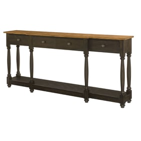 Hammary Hidden Treasures Black Oak Drawer Console