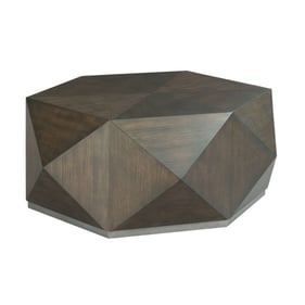 Hammary Hidden Treasures White Oak Hex Cocktail Table