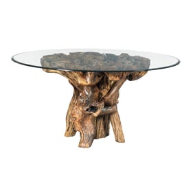 Hammary Hidden Treasures Natural Clear Root Ball Dining Table