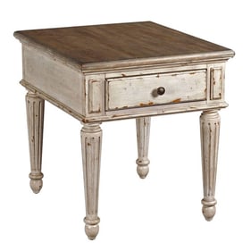 Hammary Southbury Fossil Parchment Drawer End Table