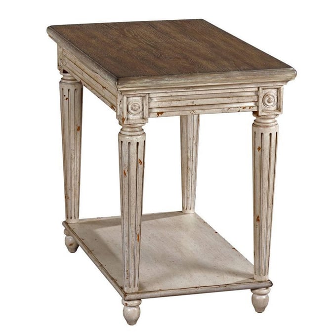 Hammary Southbury Fossil Parchment Charging Chairside Table HAM-513-918