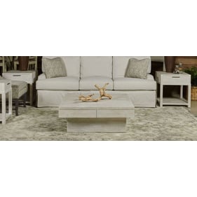 Hammary Reclamation Place White Sand Square 3pc Coffee Table Set