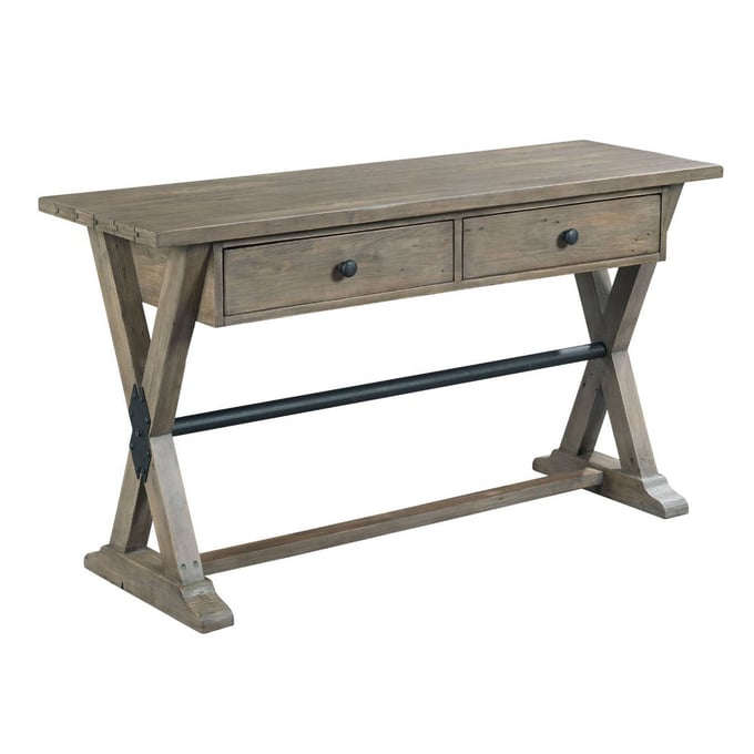 Hammary Reclamation Place Sundried Natural Trestle Sofa Table HAM-523-925