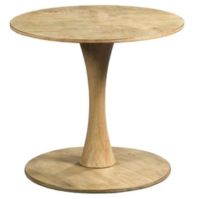 Hammary Oblique Natural Round End Table