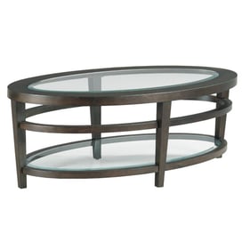 Hammary Urbana Dark Oak Oval Cocktail Table