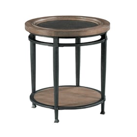 Hammary Austin Medium Brown Round End Table