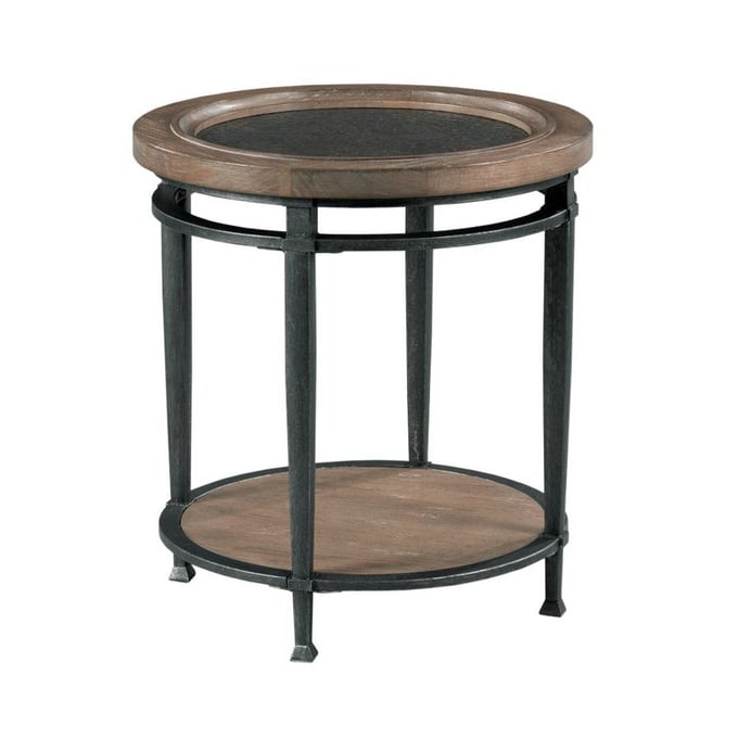 Hammary Austin Medium Brown Round End Table HAM-955-918