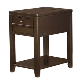 Hammary Cherry Veneer Downtown Chairside Table