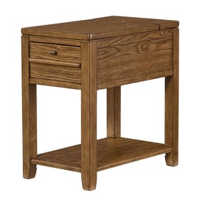 Hammary Oak Downtown Chairside Table