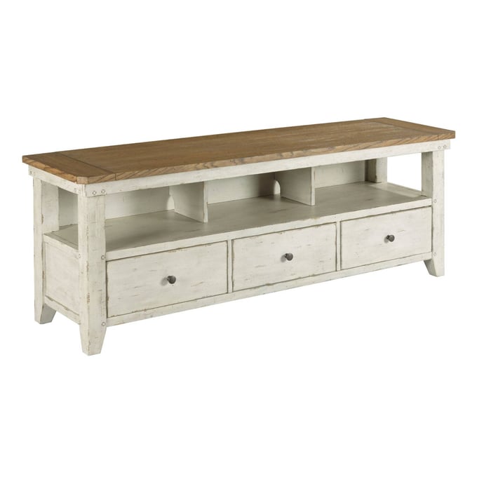 Hammary Chambers Medium Brown Rustic White Entertainment Console HAM-988-926