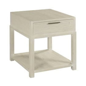 Hammary Reclamation Place White Sand Rectangular Drawer End Table