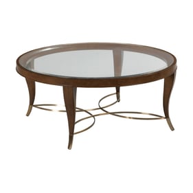 Hammary Vantage Warm Brown Round Coffee Table