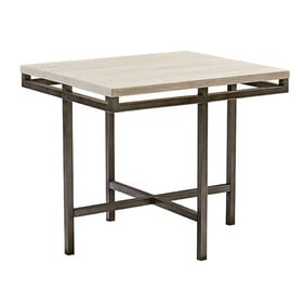 Hammary East Park Gray Rectangular End Table