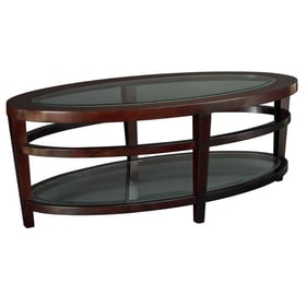 Hammary Urbana Dark Merlot Oval Cocktail Table